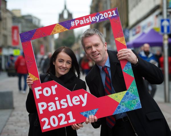 Audrey Schaefer and Scott McEwan of Boston Networks reckon delivering free public Wi-Fi will boost Paisley’s campaign to be named UK City of Culture 2021.
